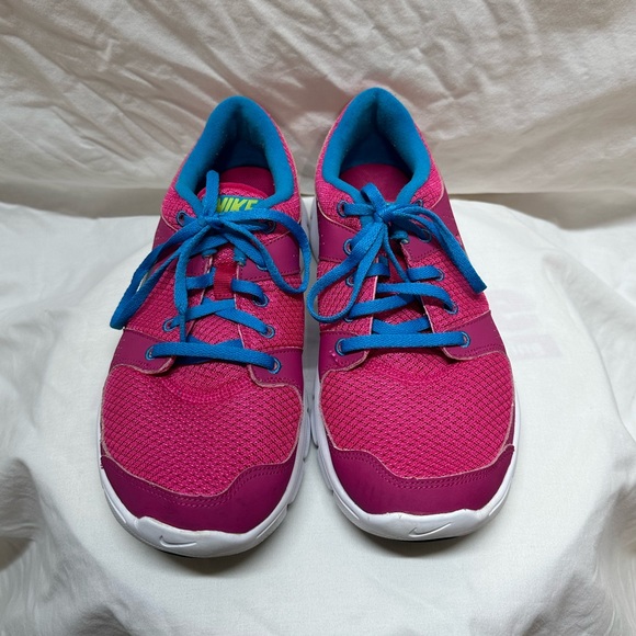 Nike Flex Experience Pink and Blue Tennis Shoes Size 9 - Picture 3 of 10